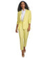 Фото #4 товара Women's Linen-Blend Single-Button Blazer