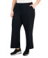 ფოტო #1 პროდუქტის Plus Size High Rise Wide Leg Sweatpants, Created for Macy's