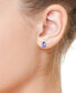 ფოტო #2 პროდუქტის EFFY® Tanzanite Pear Stud Earrings (1-1/6 ct. t.w.) in Sterling Silver