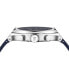 Фото #2 товара Часы Salvatore Ferragamo Swiss Tonneau Blue Silicone Strap Watch 42mm