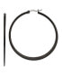 ფოტო #1 პროდუქტის Stainless Steel Polished Black plated Hoop Earrings