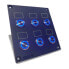 PROS 6 Push Button Mounted Plate