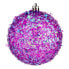 Christmas Baubles Ø 8 cm 6 Units Purple PVC