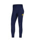 Women's Navy Michigan Wolverines 7/8 Mixed Media Pocket iLeggings