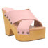 Фото #2 товара Dingo Driftwood Studded Platform Womens Pink Casual Sandals DI849-650
