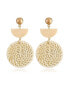 ფოტო #1 პროდუქტის Rattan Earrings Organic Wooden Straw Weave