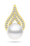 Elegant pearl pendant in gold-plated sterling silver PT93Y