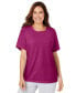 ფოტო #2 პროდუქტის Plus Size Sleep Tee