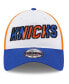 Men's White, Blue New York Knicks Back Half 9TWENTY Adjustable Hat