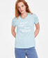 Фото #1 товара Women's Great Minds Crewneck Short-Sleeve T-Shirt, Created for Macy's