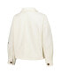 Women's White Notre Dame Fighting Irish Corduroy Button-Up Jacket