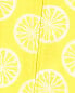 Toddler 1-Piece Lemon 100% Snug Fit Cotton Footie Pajamas 5T