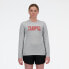 Фото #1 товара New Balance Women's United Airlines NYC Half Training Graphic Long Sleeve Grey