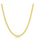 Фото #1 товара Diamond cut Franco Chain 2.5mm Sterling Silver or Gold Plated Over Sterling Silver 20" Necklace