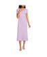 ფოტო #1 პროდუქტის Petite Cotton Short Sleeve Midcalf Nightgown