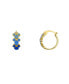 ფოტო #5 პროდუქტის Cubic Zirconia Star Blue Enamel Mickey Mouse Stud Hoop Earring Set