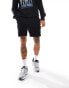 Armani Exchange side box logo sweat shorts in black co-ord Черный, L - W33.4 - фото #4