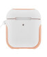 in White with Pink Accents Apple AirPod Sport Case