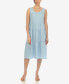Фото #1 товара Платье миди без рукавов White Mark Tiered Chambray для женщин