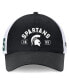 Фото #2 товара Men's Black/White Michigan State Spartans Free Kick Trucker Adjustable Hat