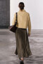 Фото #7 товара Атласная плиссированная юбка — zw collection ZARA