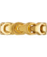 ფოტო #2 პროდუქტის Men's Link Ring in 14k Gold-Plated Sterling Silver