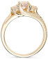 ფოტო #3 პროდუქტის Diamond Three Stone Engagement Ring (1 ct. t.w.) in 14k Yellow Gold