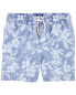 Фото #3 товара Kid Tropical Print Chambray Drawstring Shorts 10