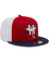 Фото #2 товара Men's Red, Navy Harrisburg Senators Marvel x Minor League 59FIFTY Fitted Hat