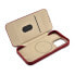 Skórzane etui iPhone 14 Pro Max z klapką magnetyczne MagSafe CE Oil Wax Premium Leather bordowy