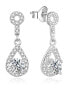 Фото #1 товара Glittering silver earrings E0002557