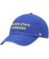 ფოტო #1 პროდუქტის Men's Royal Golden State Warriors Clean Up Wordmark Adjustable Hat