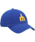 Фото #4 товара Men's Royal Seattle Mariners 1977 Logo Cooperstown Collection Clean Up Adjustable Hat