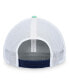 ფოტო #5 პროდუქტის Men's Deep Sea Blue, White Seattle Kraken Iconic Gradient Trucker Snapback Hat