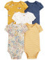 Фото #11 товара Baby 5-Pack Short-Sleeve Original Bodysuits NB