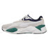 Puma RsX3 Twill Airmesh Lace Up Mens White Sneakers Casual Shoes 36884505