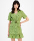 Фото #3 товара Women's Belted Utility Shirtdress