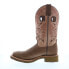 Фото #5 товара Double H Clawson Wide Square Toe 12" Mens Brown Wide Cowboy Western Boots