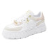 Puma Mayze Stack Edgy Pearl Platform Womens White Sneakers Casual Shoes 3896070 7 - фото #2