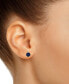 ფოტო #2 პროდუქტის Tanzanite (1/2 ct. t.w.) & Diamond Accent Stud Earrings in 14k Gold (Also in Emerald, Ruby, & Sapphire)