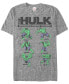 Фото #2 товара Marvel Men's Comic Collection The Hulk Intense Training Short Sleeve T-Shirt