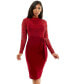 ფოტო #1 პროდუქტის Women's Lace Bodice Pencil Dress