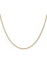 ფოტო #1 პროდუქტის 18k Yellow Gold 18" Diamond-cut Cable Chain Necklace