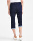 Фото #4 товара Petite Mid-Rise Curvy Roll-Cuff Capri Jeans, Created for Macy's