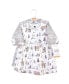 ფოტო #3 პროდუქტის Toddler Girls Cotton Long-Sleeve Dresses 2pk, Red Moose Bear