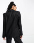 & Other Stories linen blazer in black