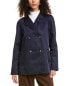 Фото #3 товара Ellen Tracy Medium Rain Coat Women's Blue Xs