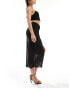 Фото #2 товара & Other Stories sheer knit midi skirt with high waist knicker pants in black