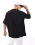 ASOS DESIGN Premium interlock oversized t-shirt 300gsm in black