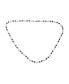 Long Black White Crystal Freshwater Cultured Pearl Strand Necklace For Women 40 Inch